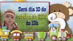 Convite de festa animado na internet