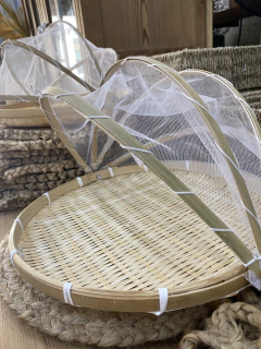 CESTA PANERA CON TUL - comprar online