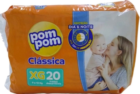 Fralda PomPom CALSSICA - XG 20 Unidades