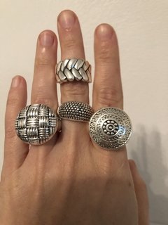 Anillos inflados Plata 925