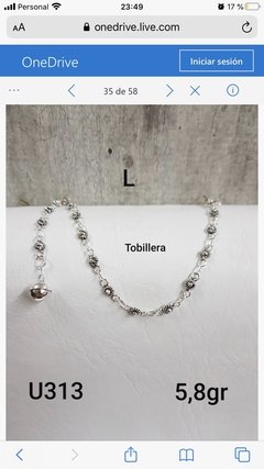 Tobillera de Plata