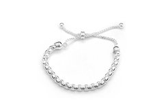 Pulsera regulable acero blanco