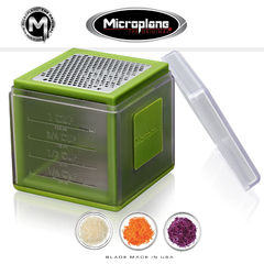 Microplane - Cubo 3 rallados + contenedor - Tecno cocina