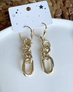 Aros largos dorados
