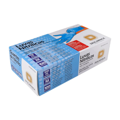 Luva Nitrílica Powder Free Azul M Descarpack com 100 Unidades - comprar online