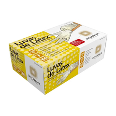 Luva de Látex para Procedimento não Cirúrgico com Pó P Descartável Descarpack com 100 Unidades