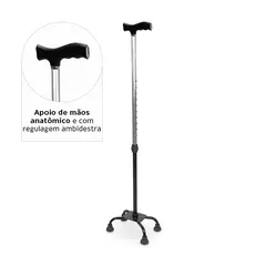 Bengala 4 Pontas com Regulagem de Altura até 90 Kg D9 Dellamed na internet