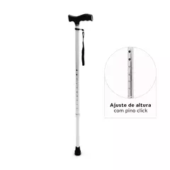 Bengala T Bastão com Altura Regulável até 90 Kg D8 Dellamed - loja online