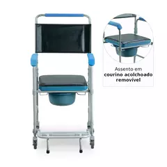 Cadeira de Banho Higiênica Desmontável até 150 Kg D50 Dellamed - Jc hospitalar Produtos Hospitalares e Materiais Hospitalares