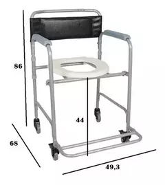 Cadeira De Banho Higienização Modelo D30 Até 100kg Dellamed na internet
