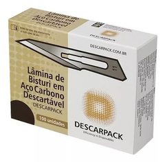 Lâmina De Bisturi Aço Carbono Descarpack
