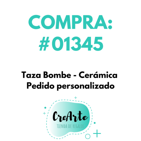 #01345 Taza bombe - Pedido Personalizado
