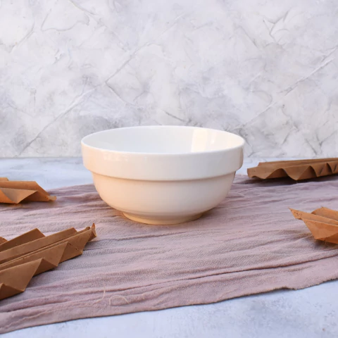 Bowl mediano Cerealero con borde - Porcelana para personalizar