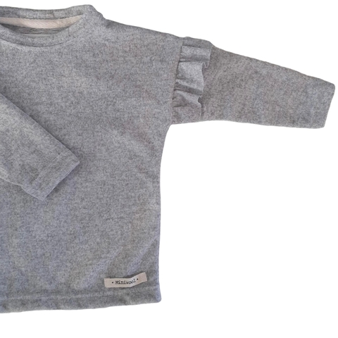 Sweater Liviano LULI Gris Melange
