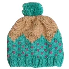 Gorro ARTESANAL MONTAÑA VERDE ESMERALDA
