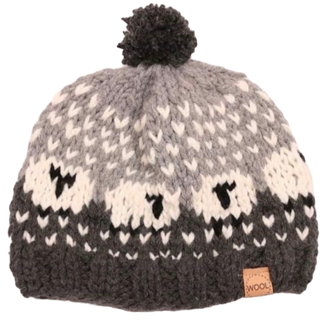 Gorro ARTESANAL OVEJAS GRIS