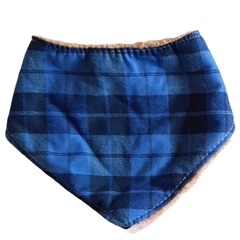 Bandana de abrigo con corderito CUADRILLE AZUL
