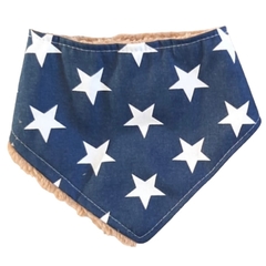 Bandana de abrigo con corderito ESTRELLAS AZUL MARINO