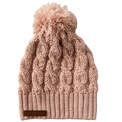 Gorro Basic con pompón ROSA VIEJO