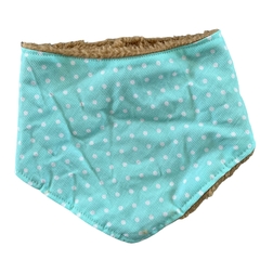 Bandana de abrigo con corderito LUNARES AGUAMARINA