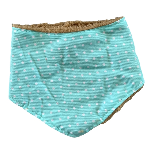 Bandana de abrigo con corderito LUNARES AGUAMARINA