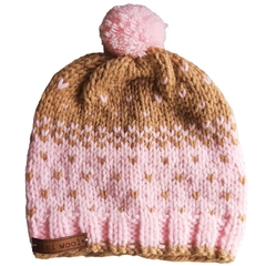 Gorro ARTESANAL NIEVE ROSA