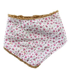 Bandana de abrigo con corderito FLORES CHIQUITAS