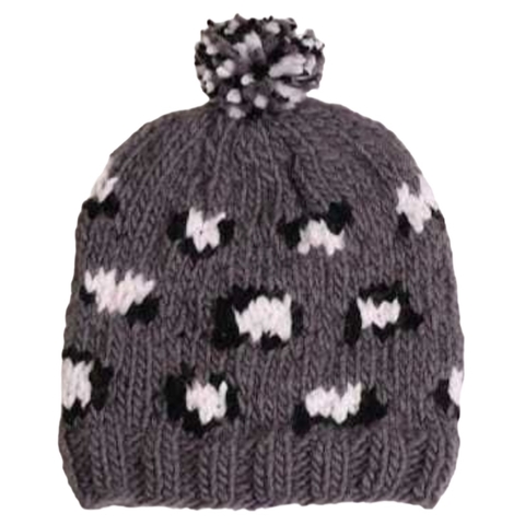 Gorro ARTESANAL ANIMAL PRINT GRIS