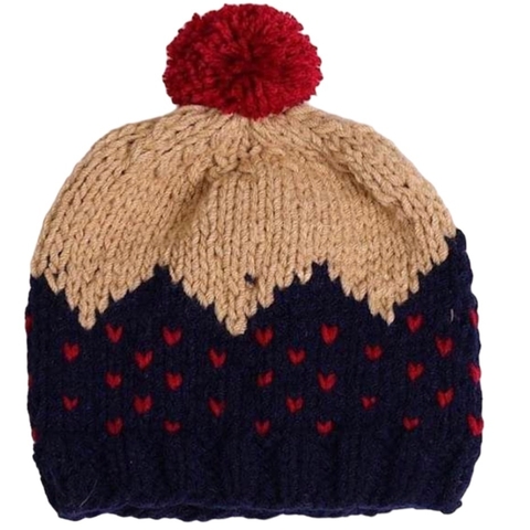 Gorro ARTESANAL MONTAÑA AZUL MARINO