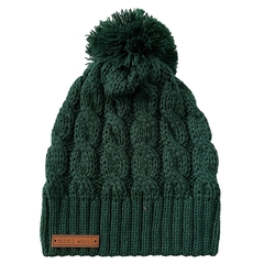 Gorro Basic con Pompón VERDE INGLES
