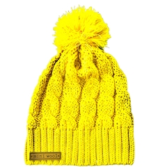 Gorro Basic con Pompón AMARILLO