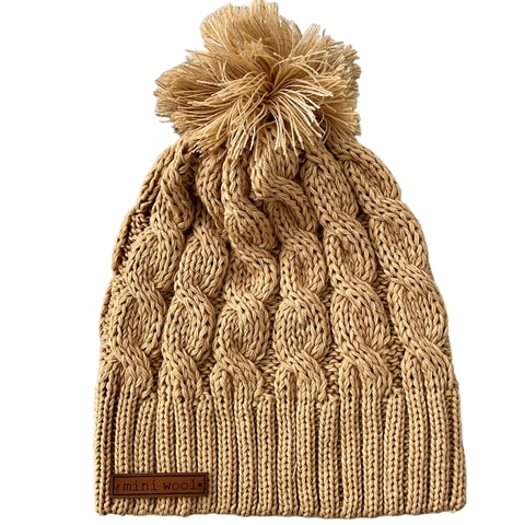 Gorro Basic con pompón CAMEL