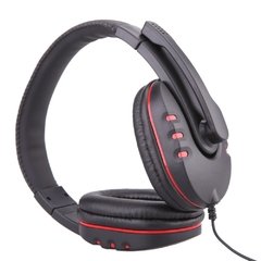 Headset com fio e microfone para PS4/PS3/Wii/XBOX360/PC/ Communicador via Chat - WSG-NACIONAIS E IMPORTADOS