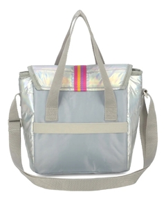 Lancheira Térmica Puffer Prata Up4You - Luxcel - DecorToys Presentes & Brinquedos