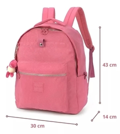 Imagem do Mochila Escolar Notebook Crinkle Up4you Vinho - Luxcel