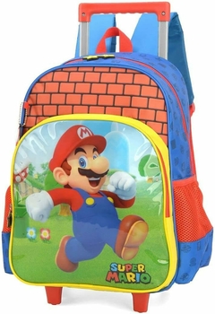 Mochila de Rodinha Infantil Super Mario - Luxcel
