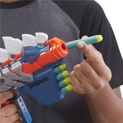 Imagem do NERF Lança Dardos Dino Stego-Smash com 5 Dardos Oficiais e Porta Dardos - F0806 - Hasbro, Azul (18207)
