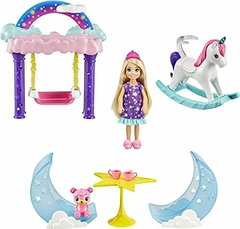 GTF50 BARBIE DREAMTOPIA CHELSEA PRINCESA COM UNICORNIO - comprar online