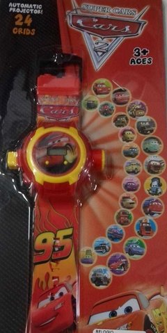 Relógio Digital Retroprojetor Super Cars