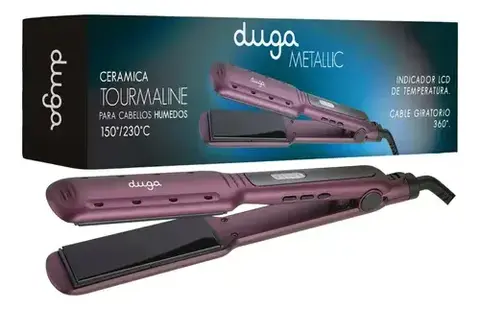 DUGA - PLANCHITA METALLIC 150°/230° CABELLOS HUMEDOS