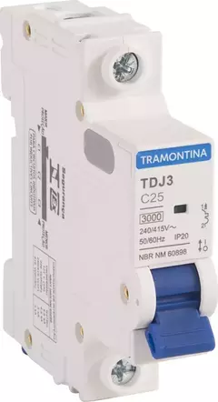 Disjuntor Unipolar Monopolar Din Tramontina 10a A 32a