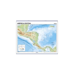 Mapa n3 AMÉRICA CENTRAL físico político