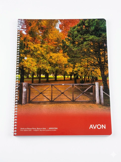 cuaderno Avon A4 con espiral 21 x 29,7 rayado 84 hojas