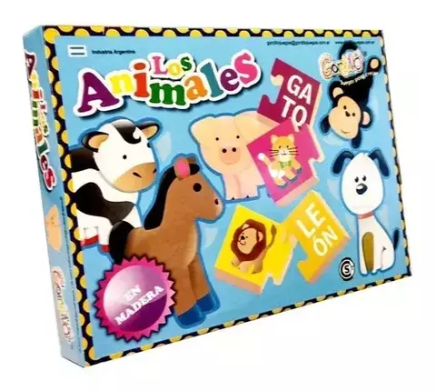 Primeras palabras - Fichas de Madera Los Animales - comprar online