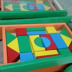 Carro Caminador Empuje Grande Con 40 Bloques De Madera - tienda online
