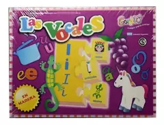 Jugando con Vocales - Fichas de Madera - comprar online