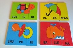 Jugando con Sílabas - Fichas de Madera - comprar online
