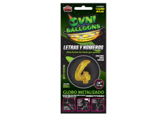 NÚMERO 4 DORADO DE 14 PULGADAS - comprar online
