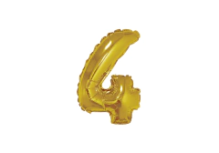 NÚMERO 4 DORADO DE 14 PULGADAS