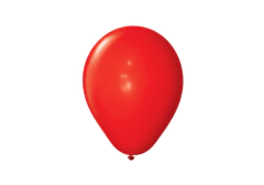 GLOBO 9" ESTÁNDAR COLOR ROJO